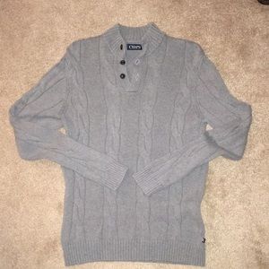 CHAPS. Quarter Button sweater